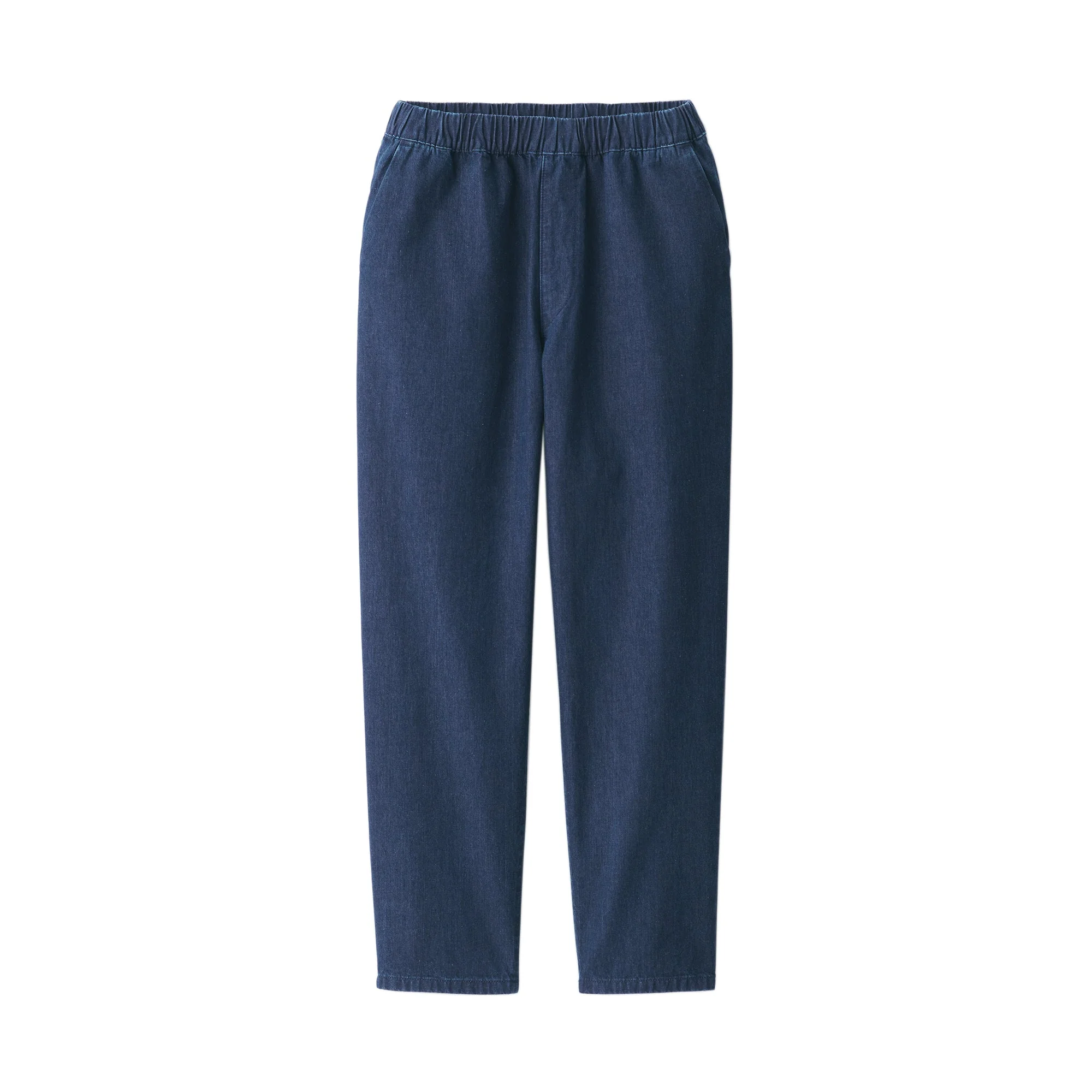 Women's Washed Denim Easy Tapered Pants - Image 2
