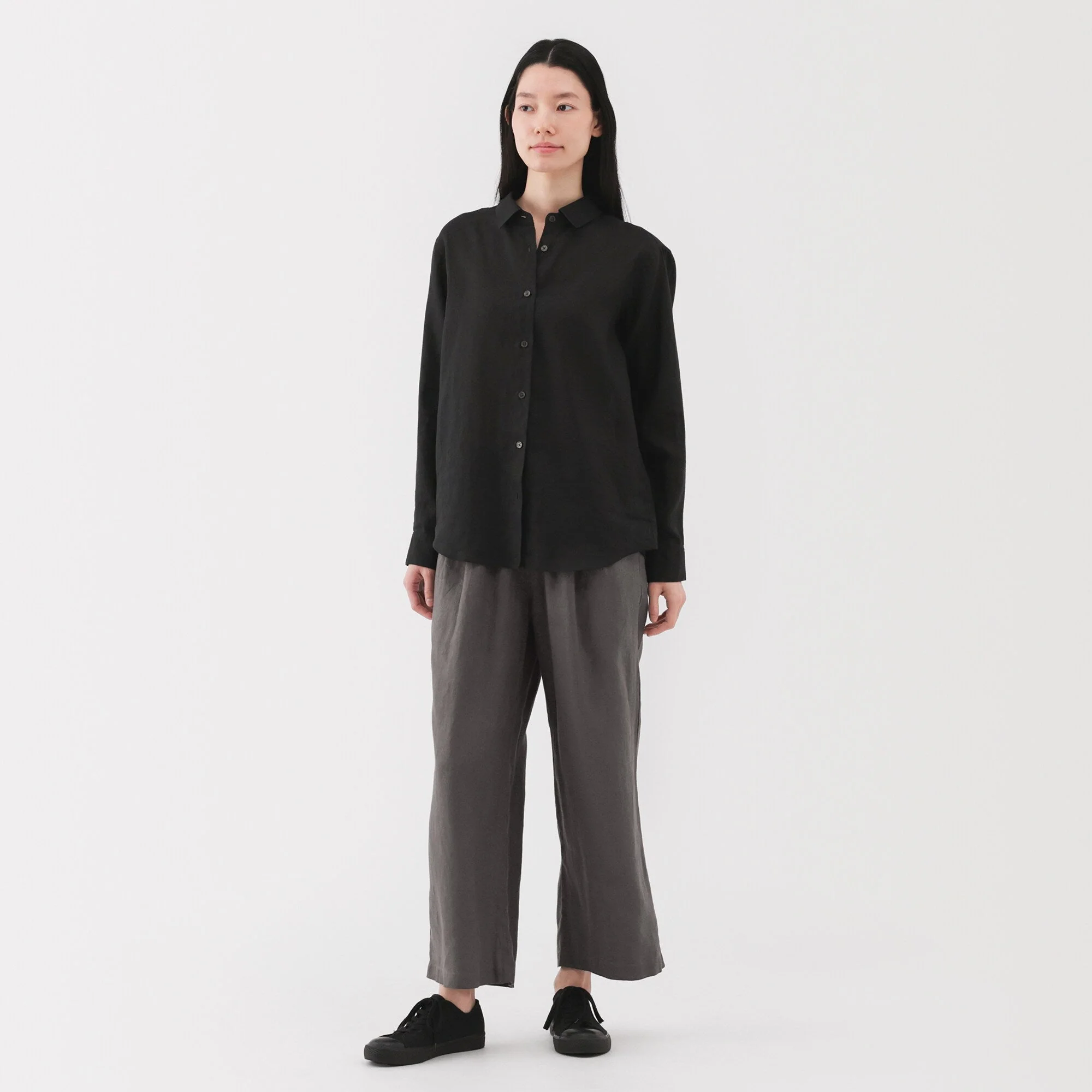 Women's Washed Linen Easy Wide Pants - Image 31
