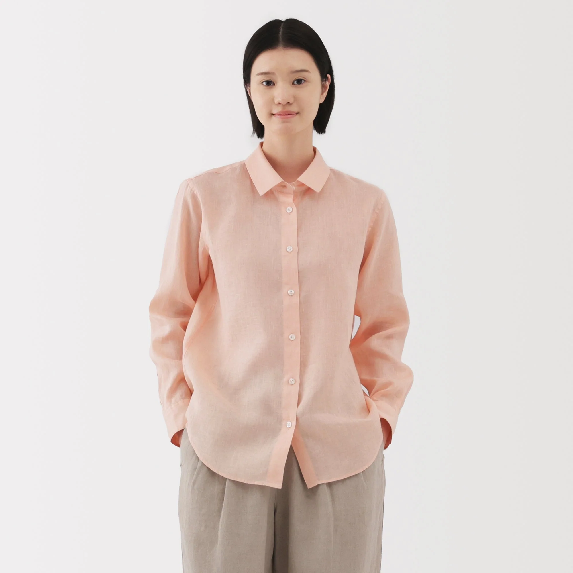 Women's Washed Linen Shirt - Image 11