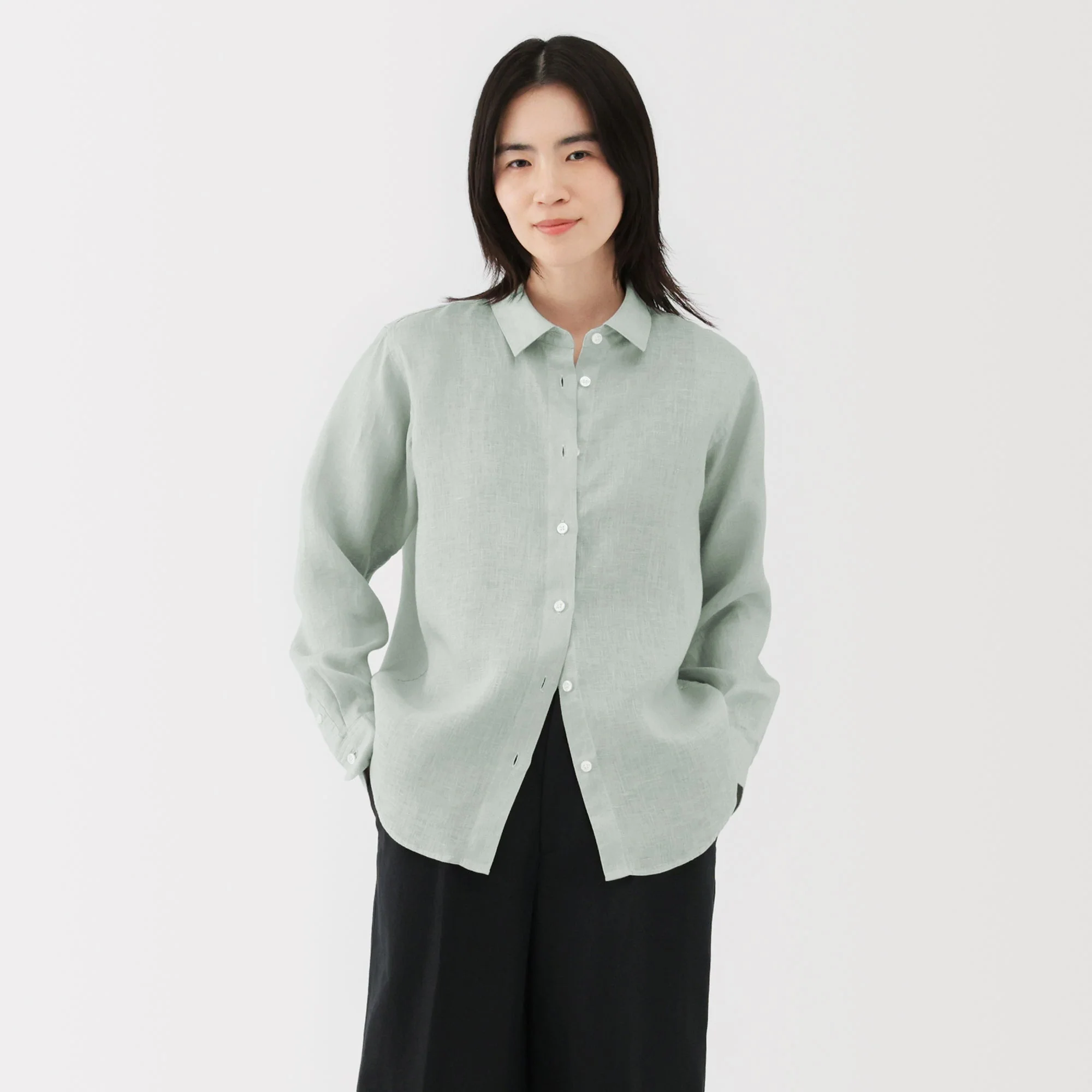 Women's Washed Linen Shirt - Image 20