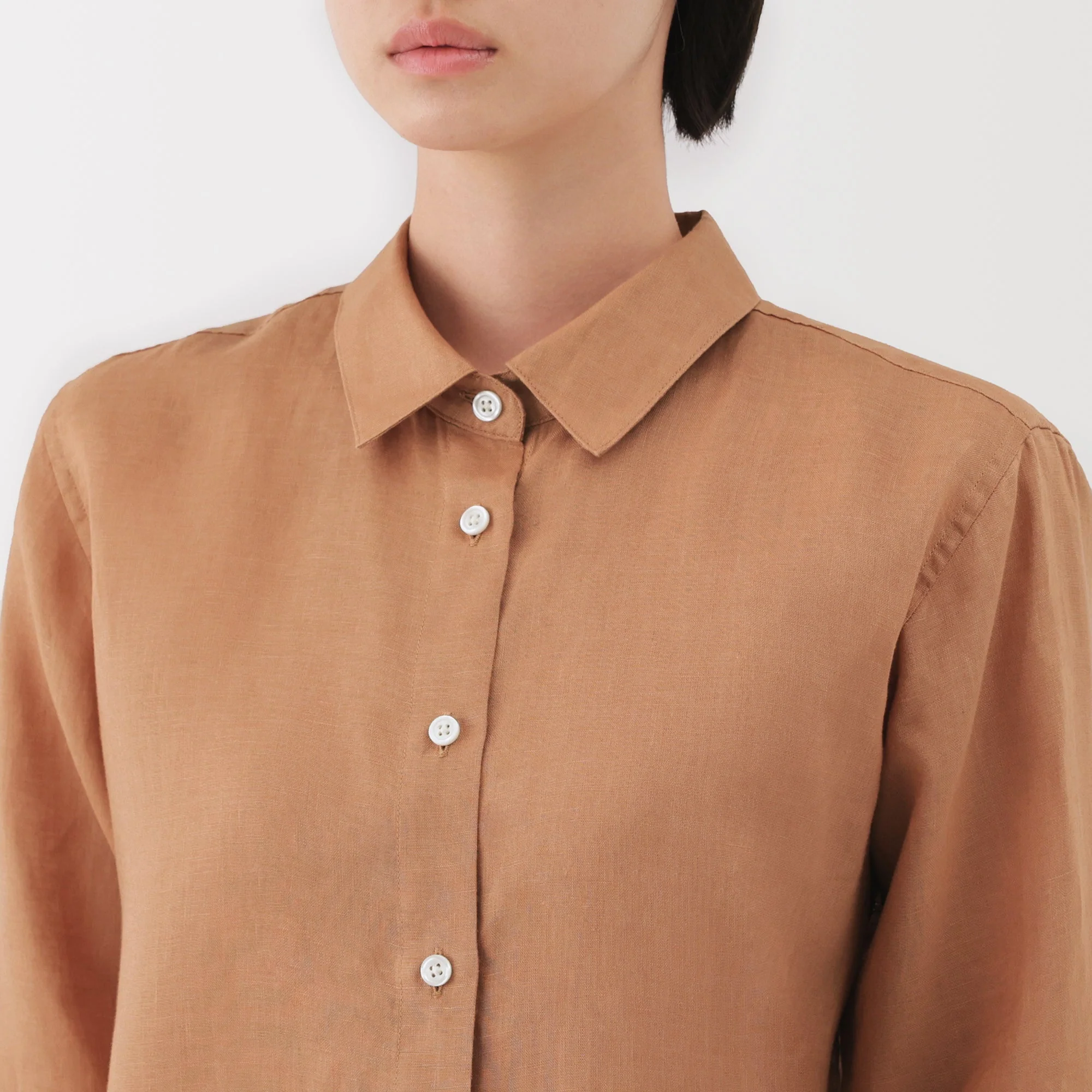 Women's Washed Linen Shirt - Image 33