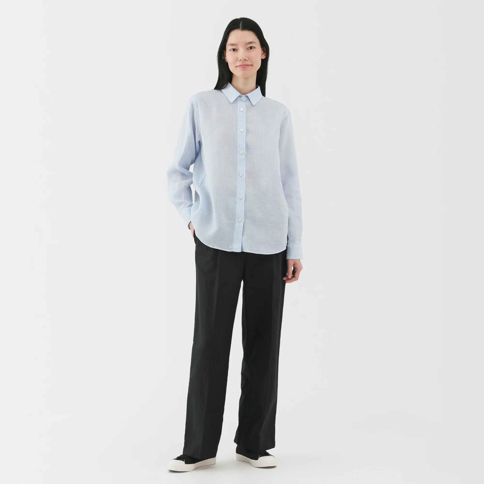 Women's Washed Linen Shirt - Image 58