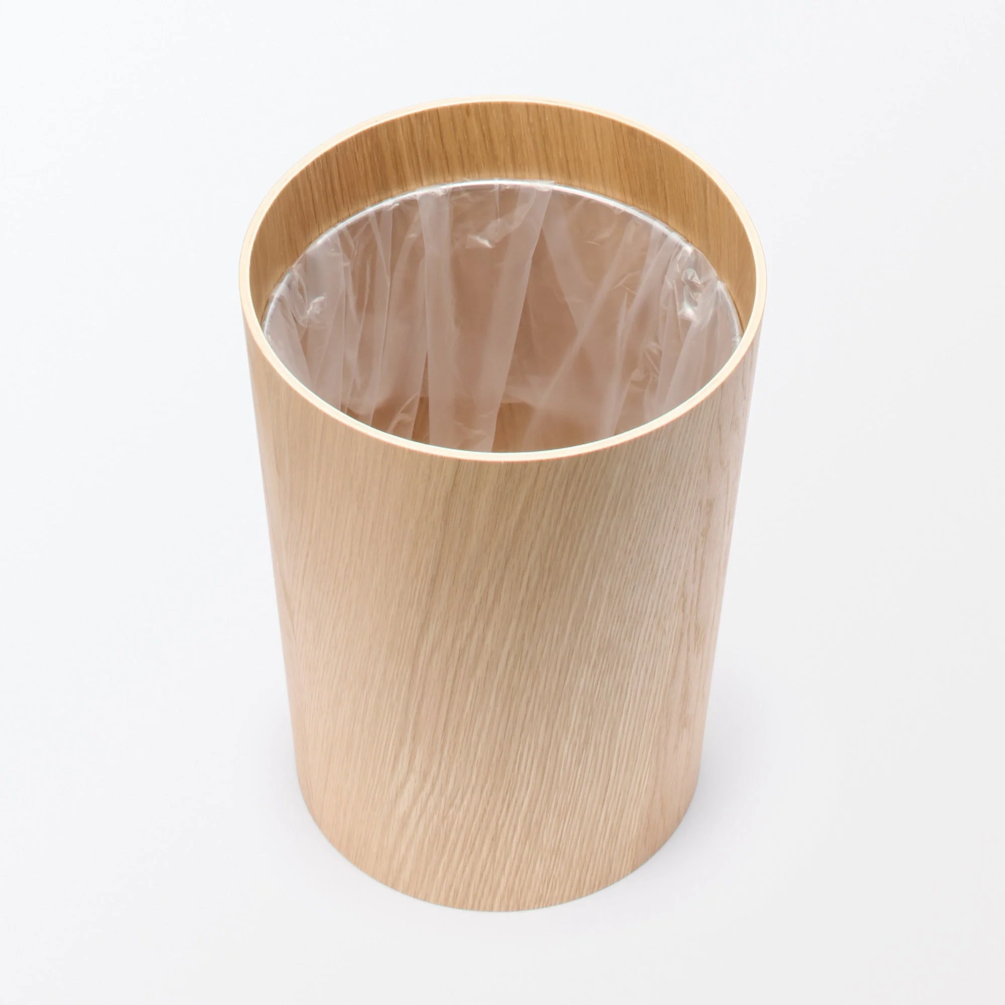 Wooden Dust Bin with Wire Frame (Round) - Image 2