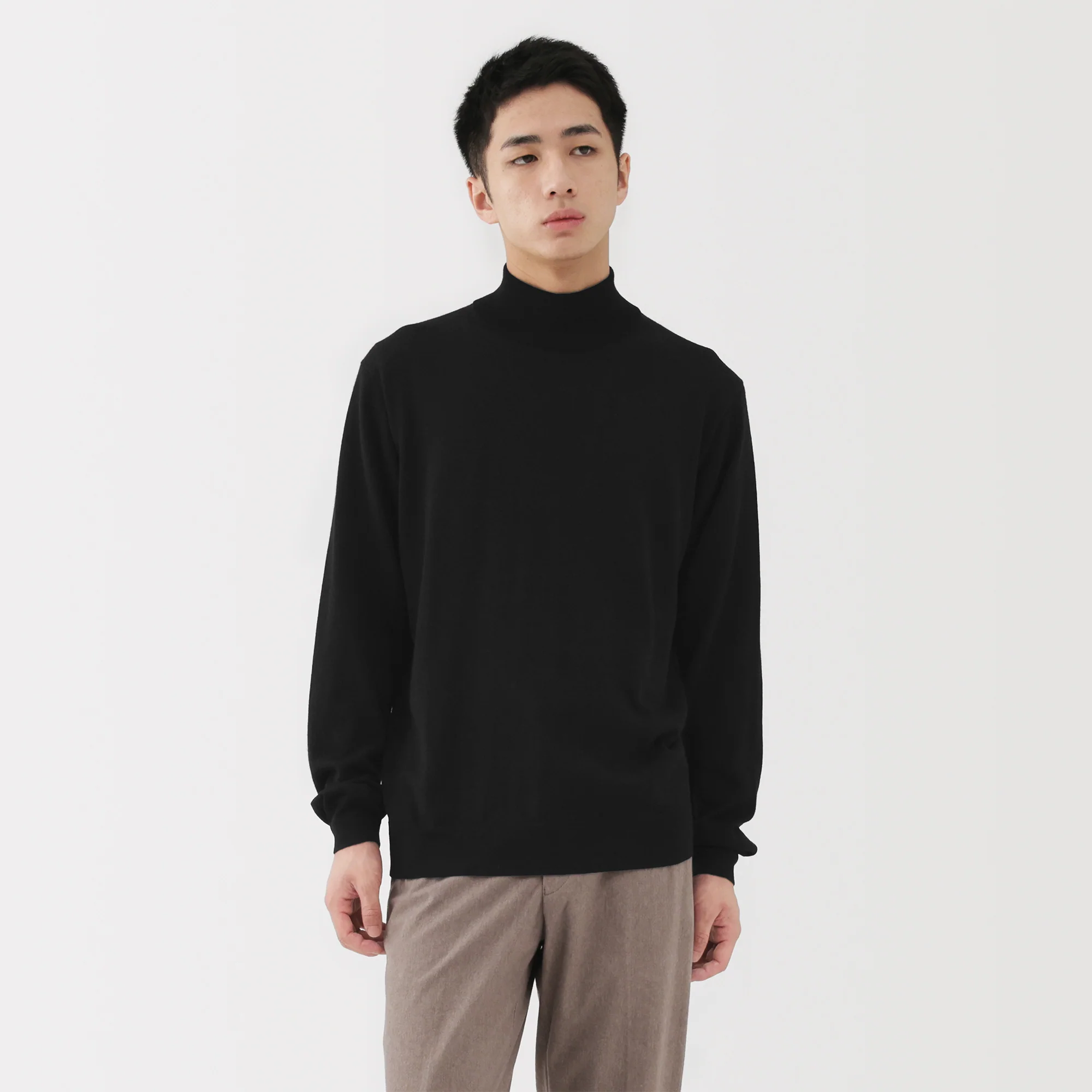 Wool Mockneck Sweater - Image 3