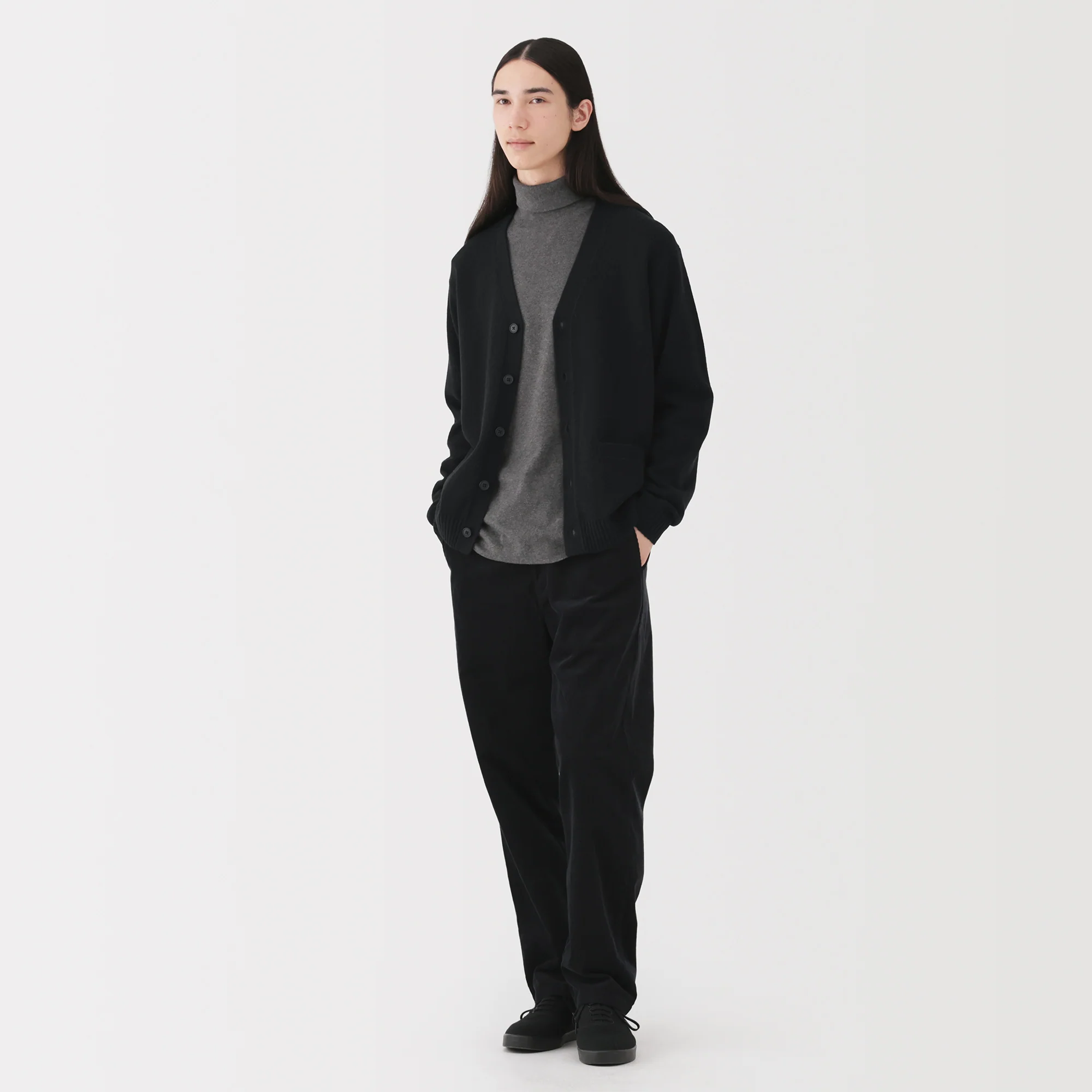 Wool V-Neck Cardigan - Image 20