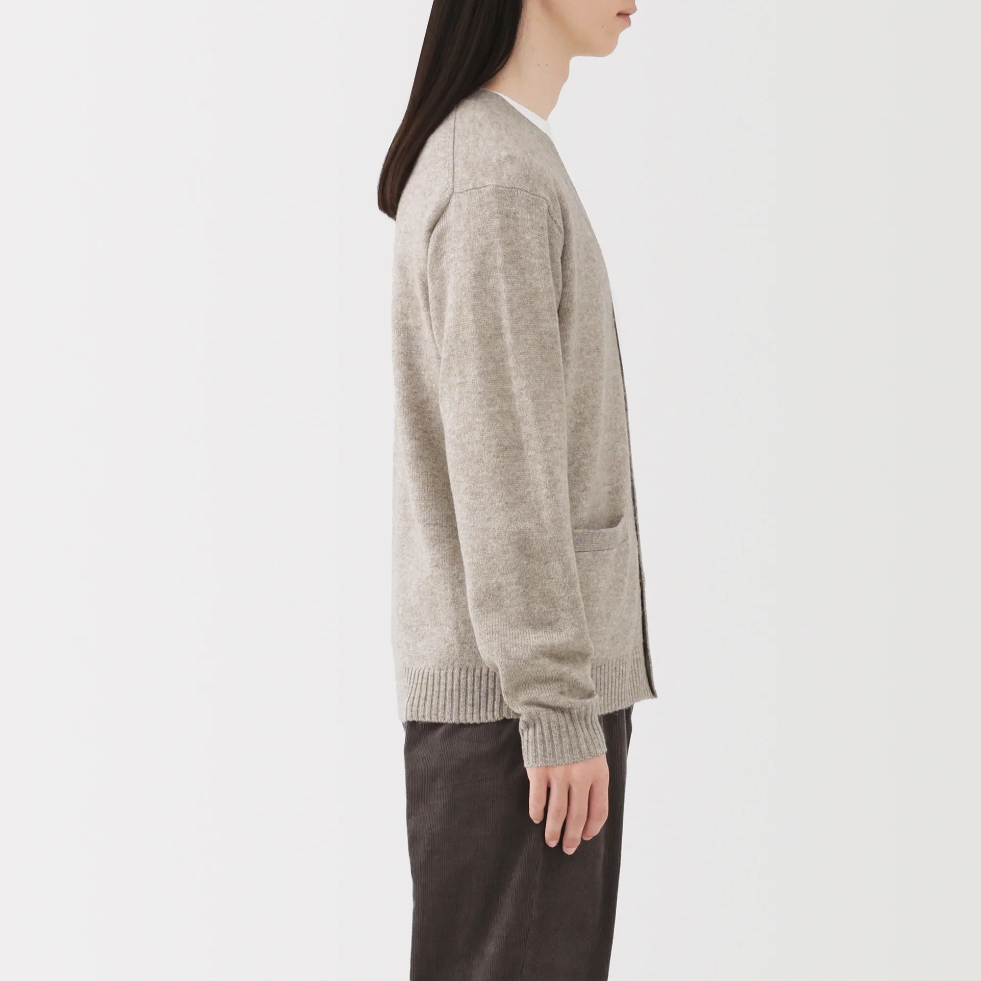 Wool V-Neck Cardigan - Image 21