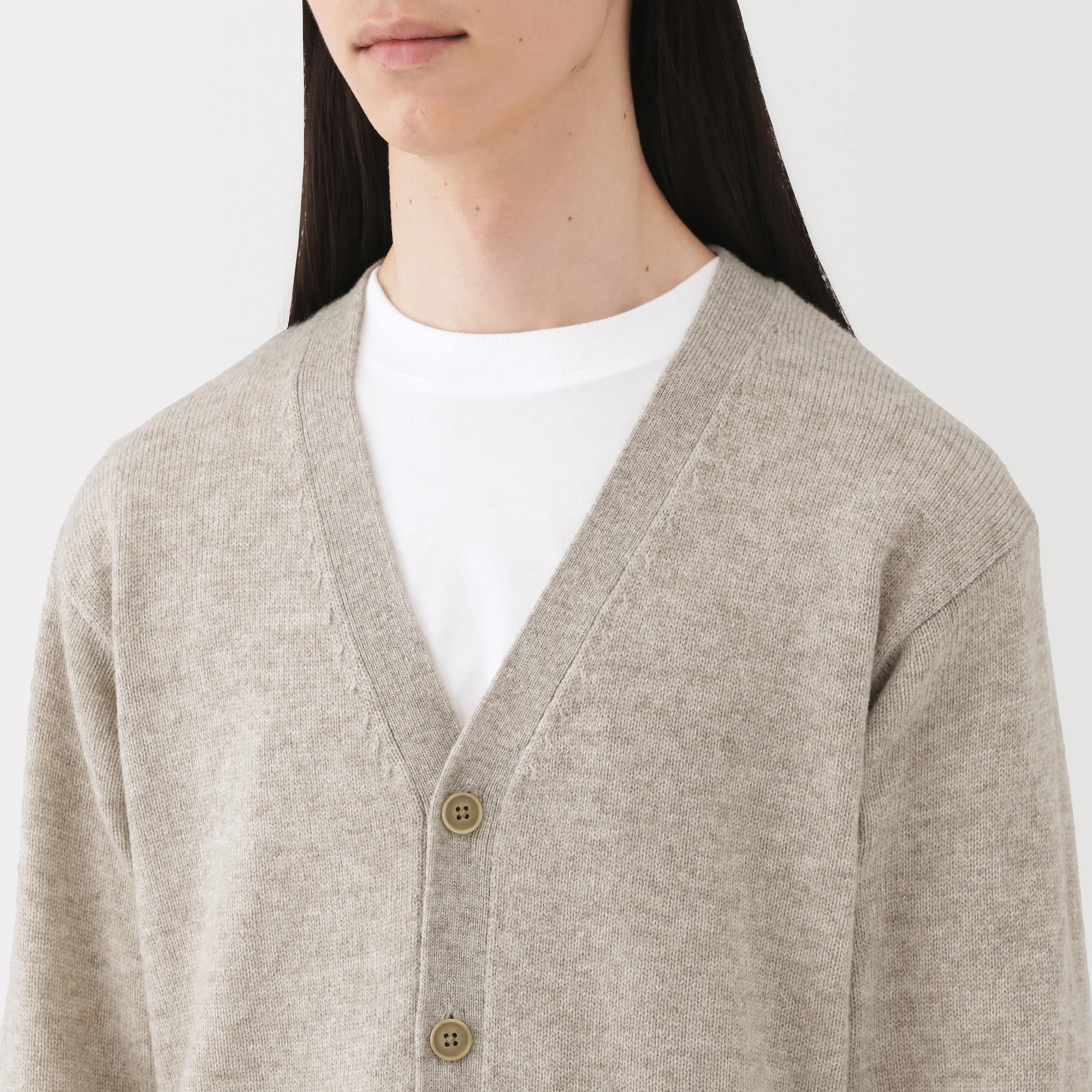 Wool V-Neck Cardigan - Image 23