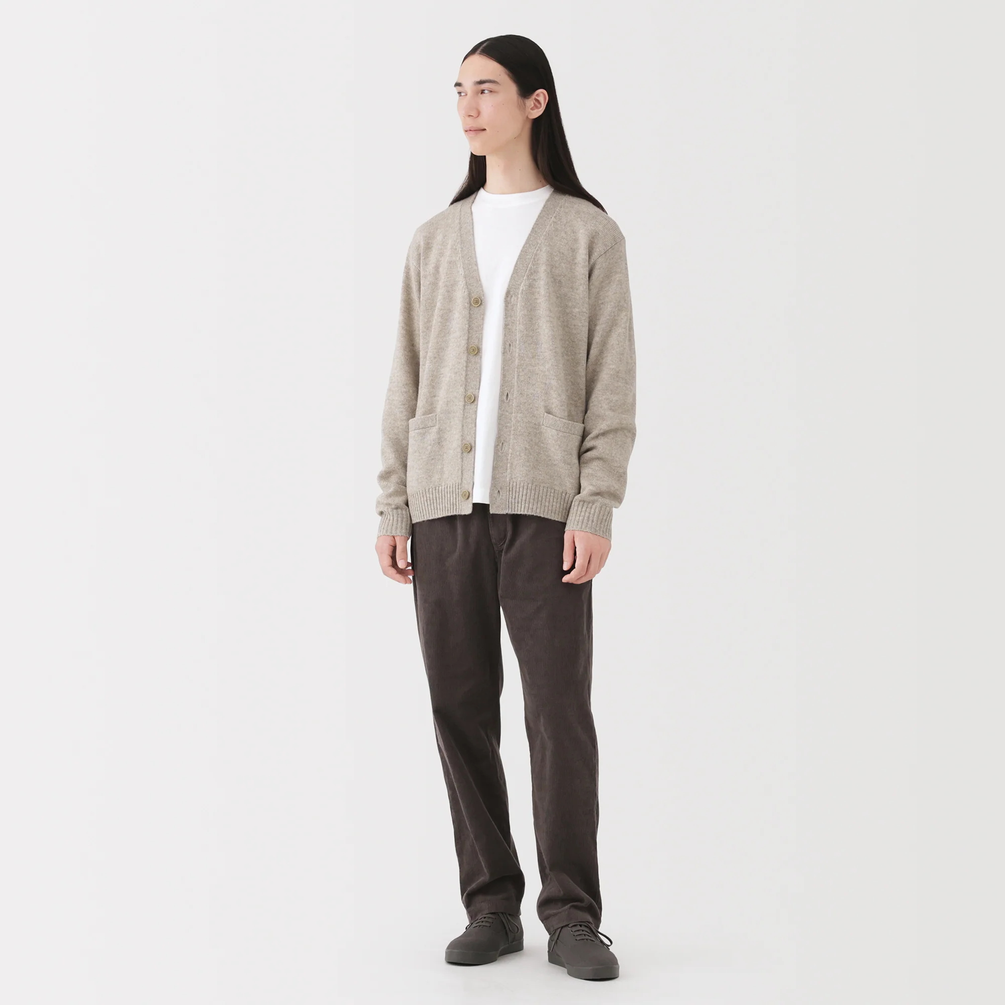 Wool V-Neck Cardigan - Image 28