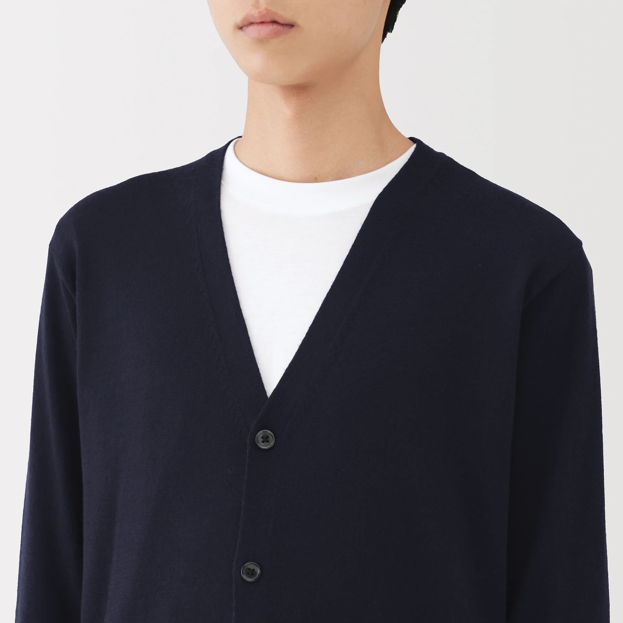 Wool V-Neck Cardigan - Image 21