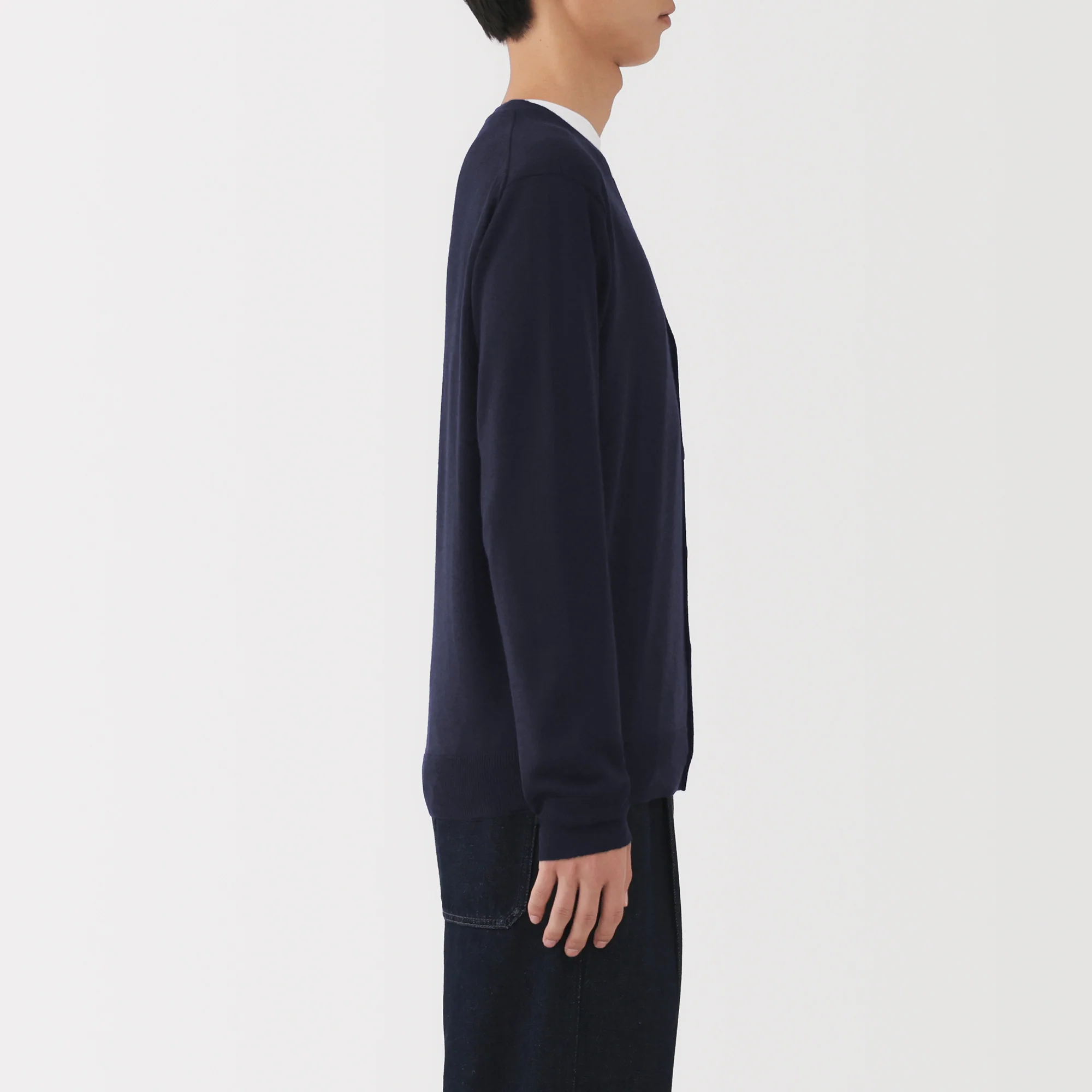 Wool V-Neck Cardigan - Image 33