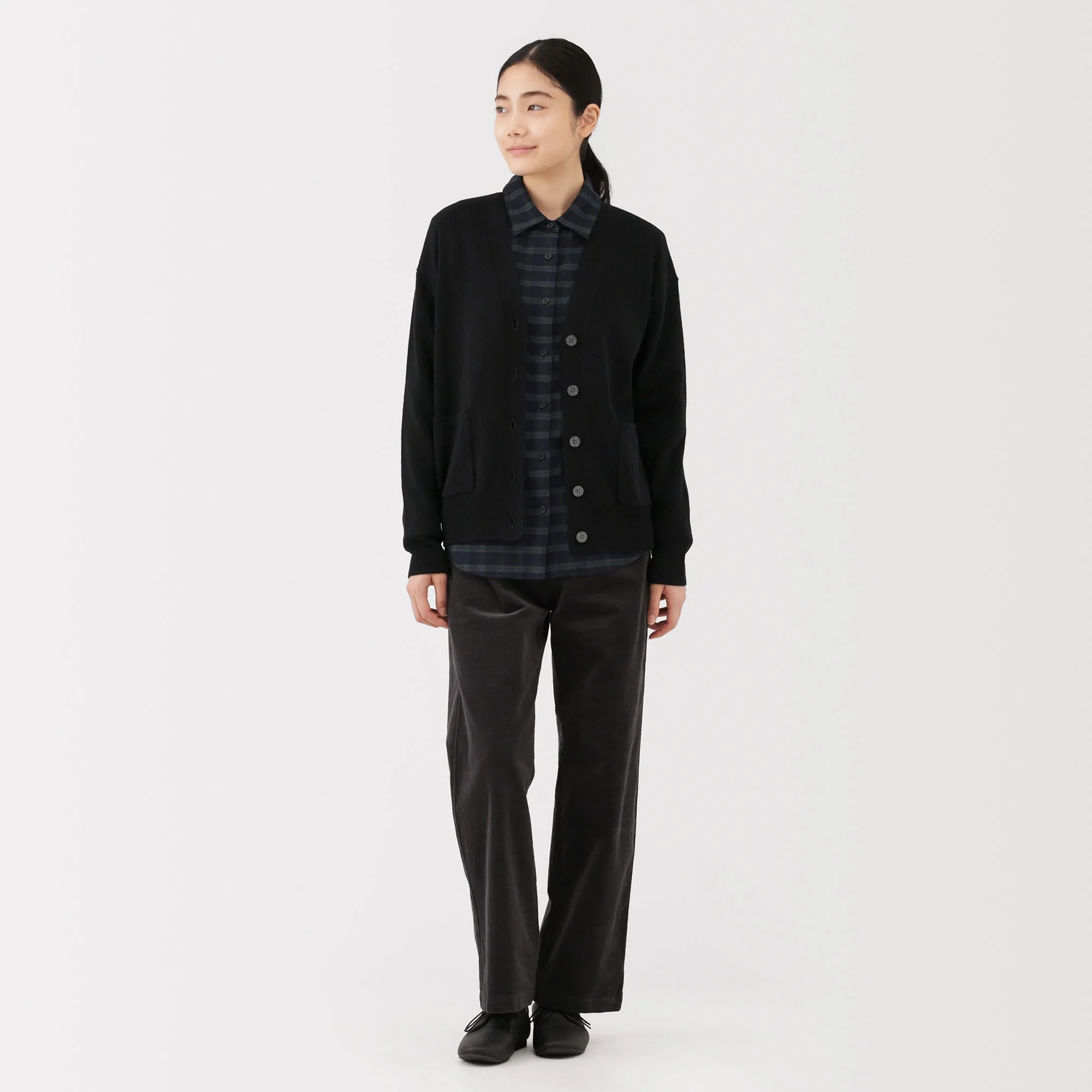 Wool V-Neck Cardigan - Image 20