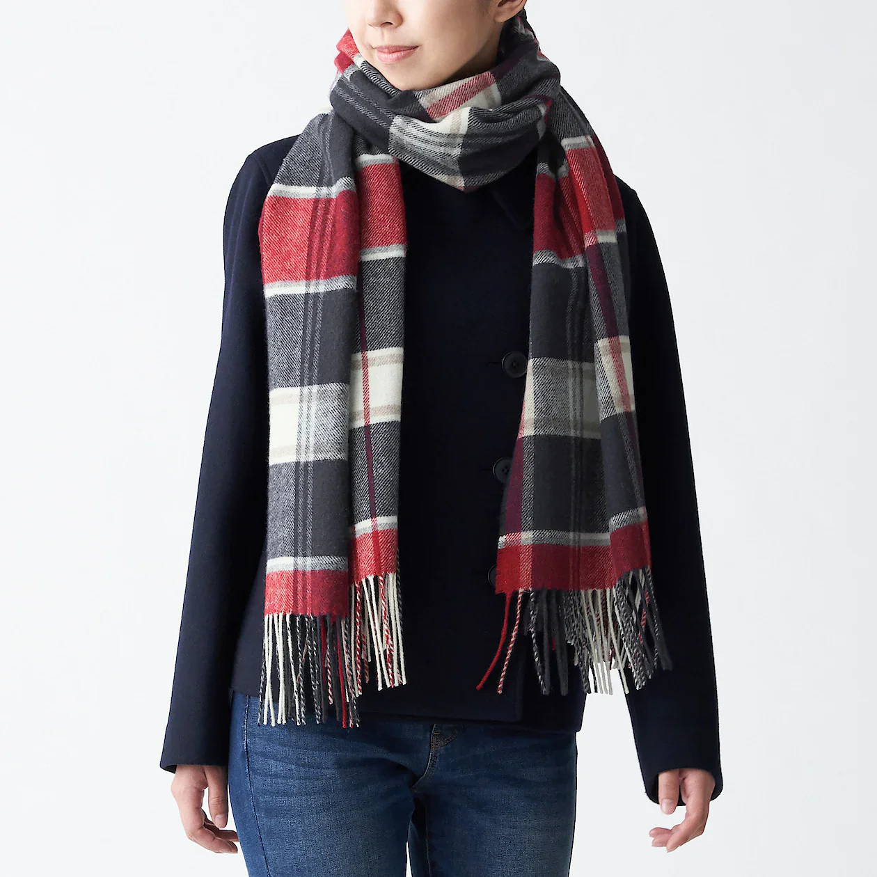 Wool Woven Large Stole 60x200cm - Image 21