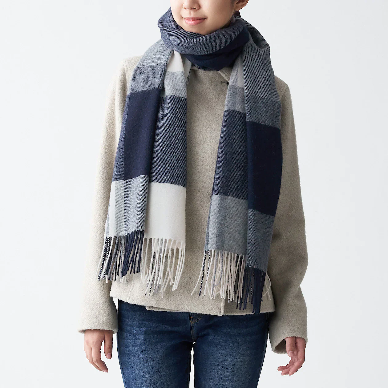 Wool Woven Large Stole 60x200cm - Image 27