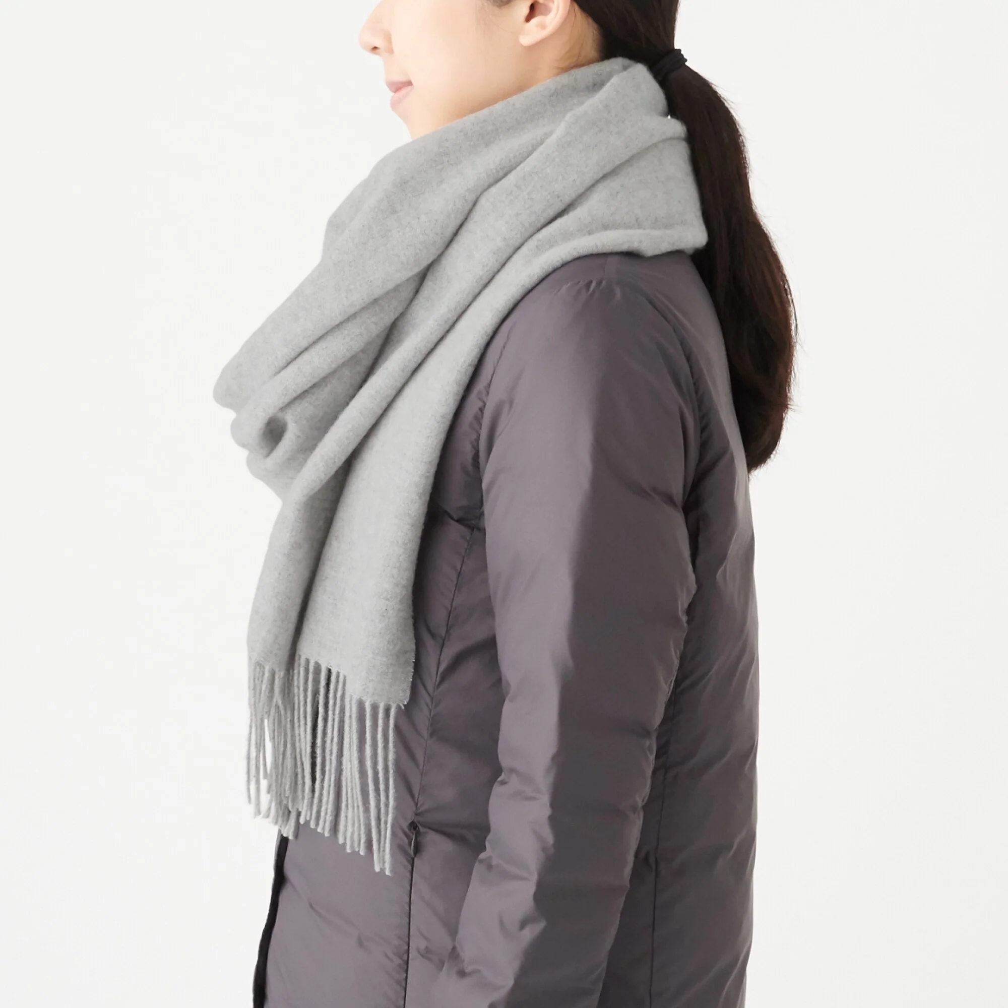 Wool Woven Large Stole 60x200cm - Image 4