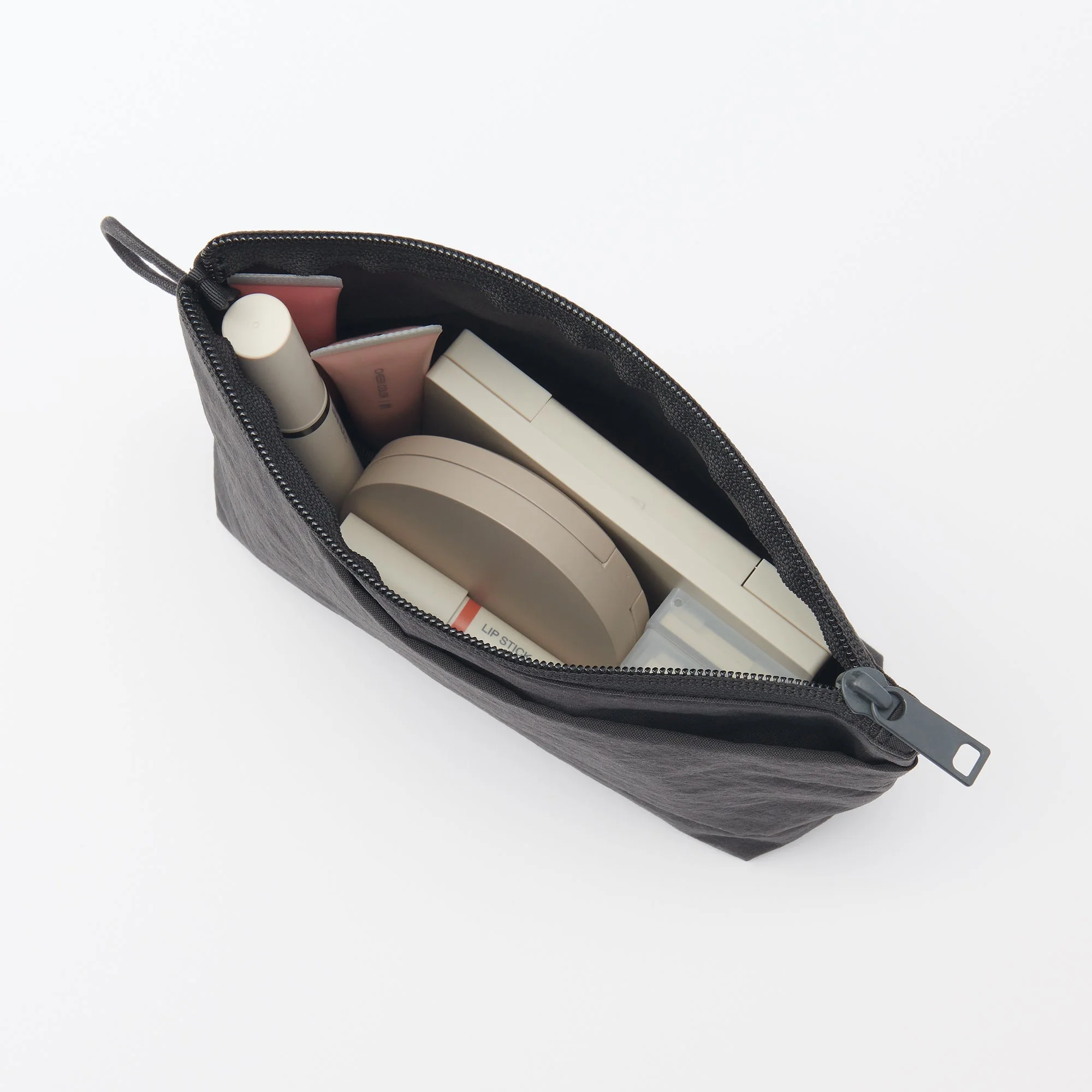 Wrinkled Nylon Gusset Pouch - Medium - Image 2