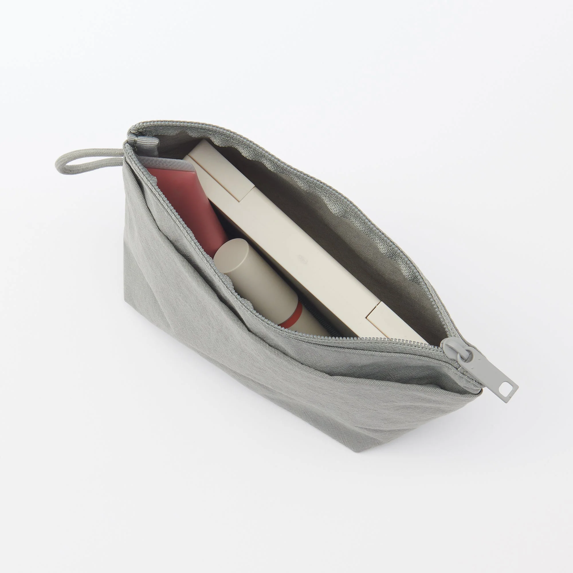 Wrinkled Nylon Gusset Pouch - Small - Image 2